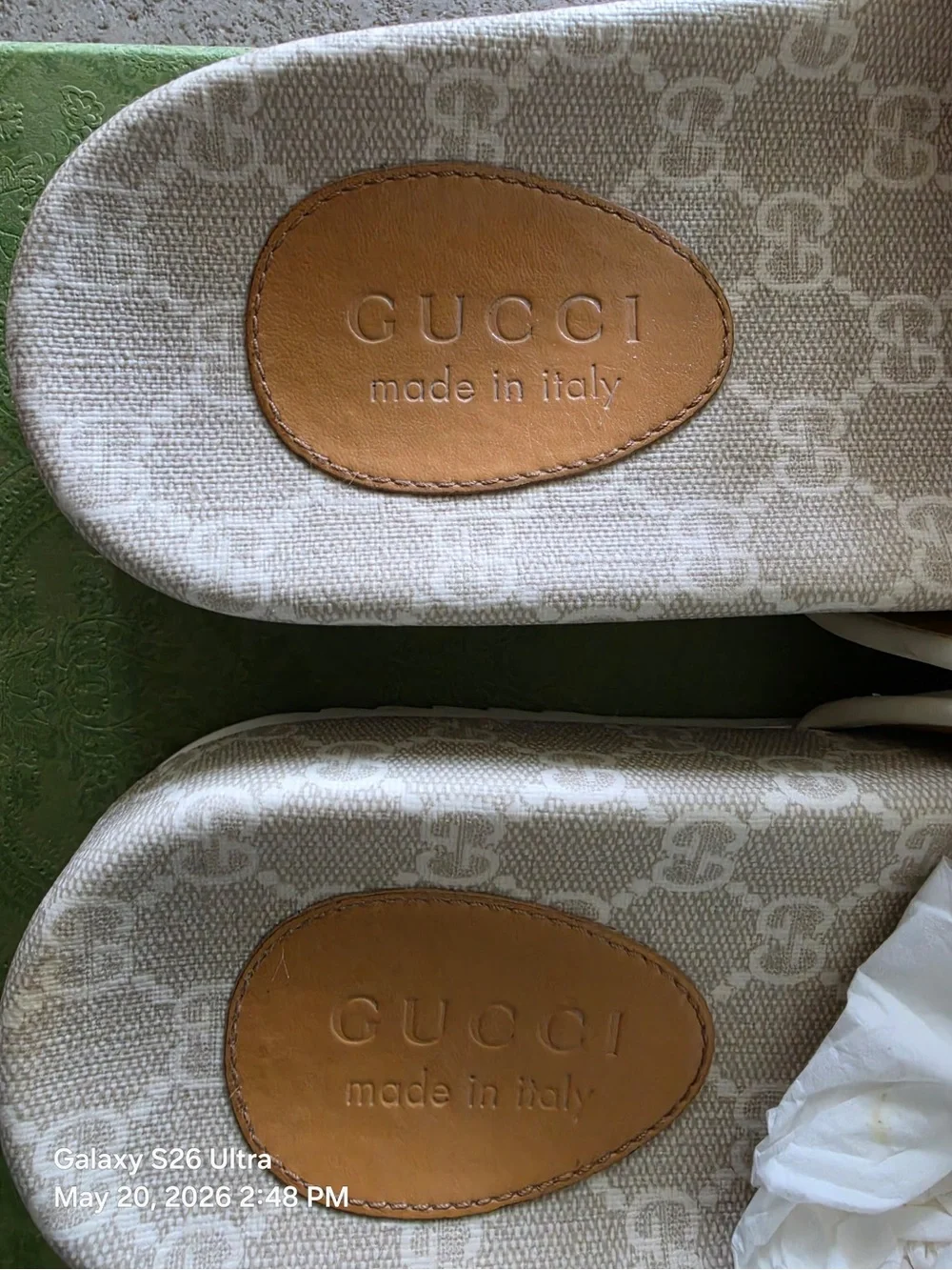 Gucci Monogram Slide Canvas